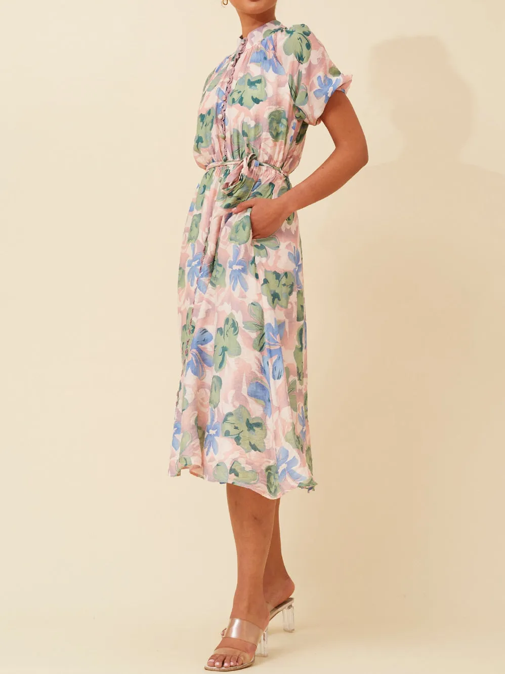 CAROLINE K MORGAN SHORT SLEEVE DRESS sold by Yeltuor product image thumbnail 2