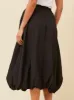 CAROLINE K MORGAN BALLOON HEM MIDI SKIRT sold by Yeltuor