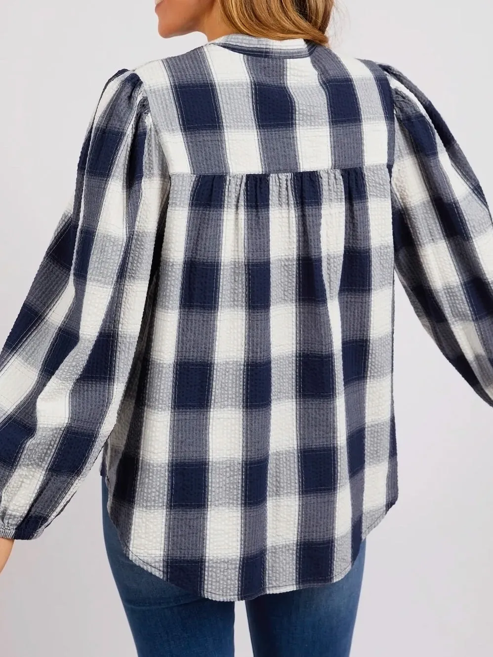 ELM CEDAR CHECK BLOUSE sold by Yeltuor product image thumbnail 4