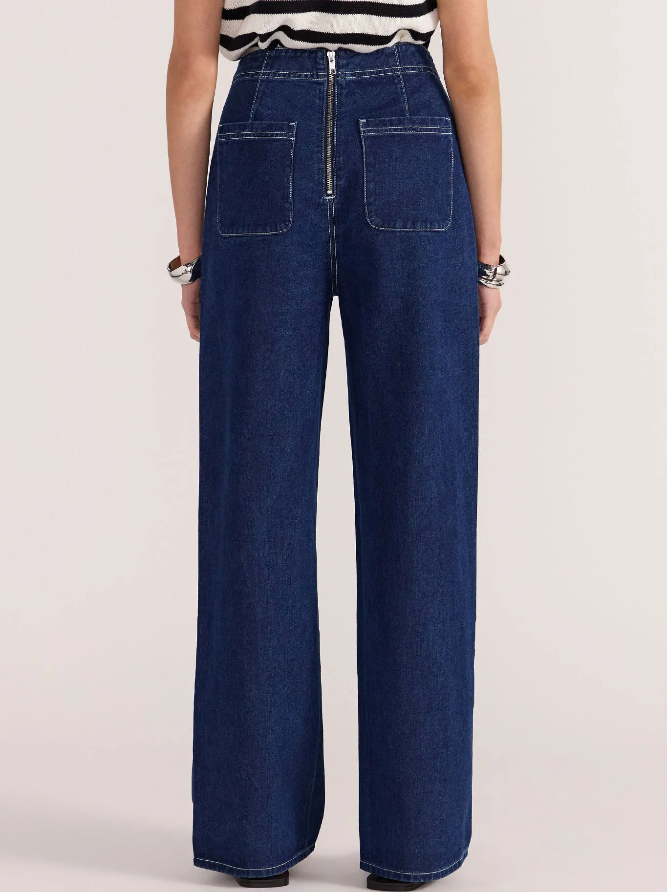 STAPLE THE LABEL AUGUSTA HIGH WASITED JEANS sold by Yeltuor product image thumbnail 3