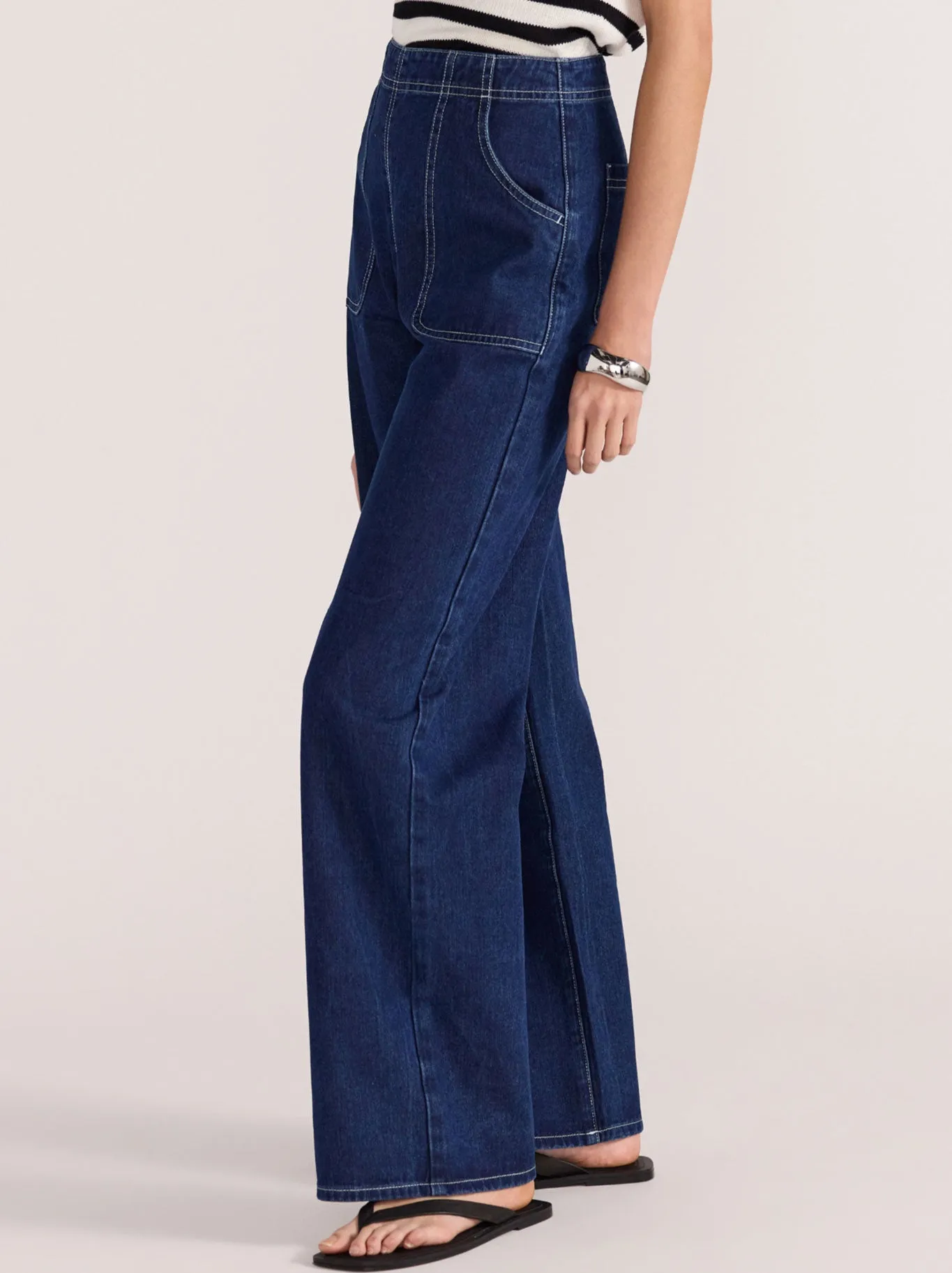 STAPLE THE LABEL AUGUSTA HIGH WASITED JEANS sold by Yeltuor product image thumbnail 2