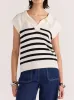 STAPLE THE LABEL REMI STRIPED POLO KNIT sold by Yeltuor