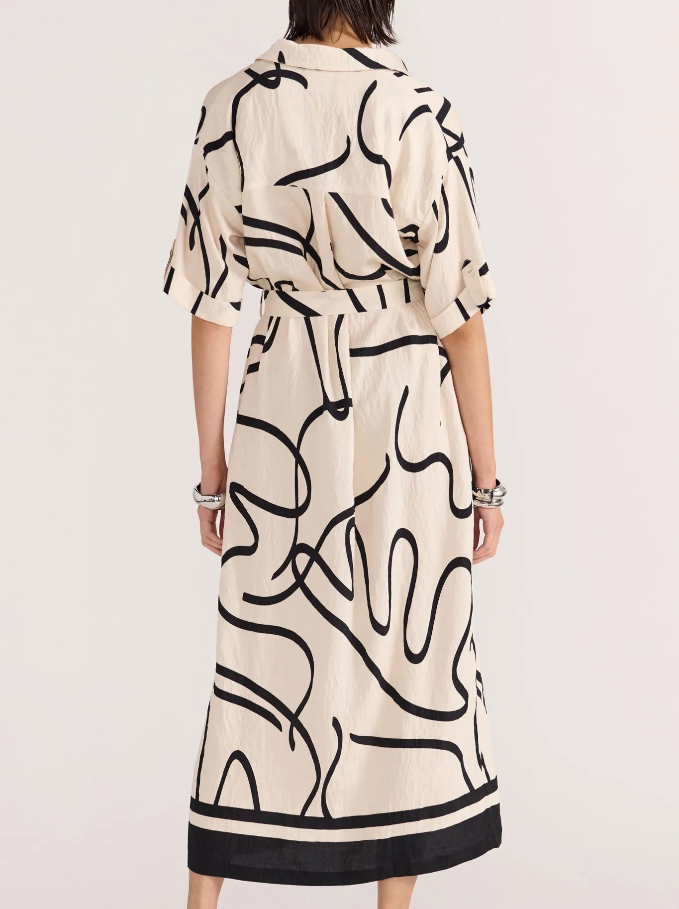 STAPLE THE LABEL ZENITH MIDI SHIRT DRESS sold by Yeltuor product image thumbnail 4