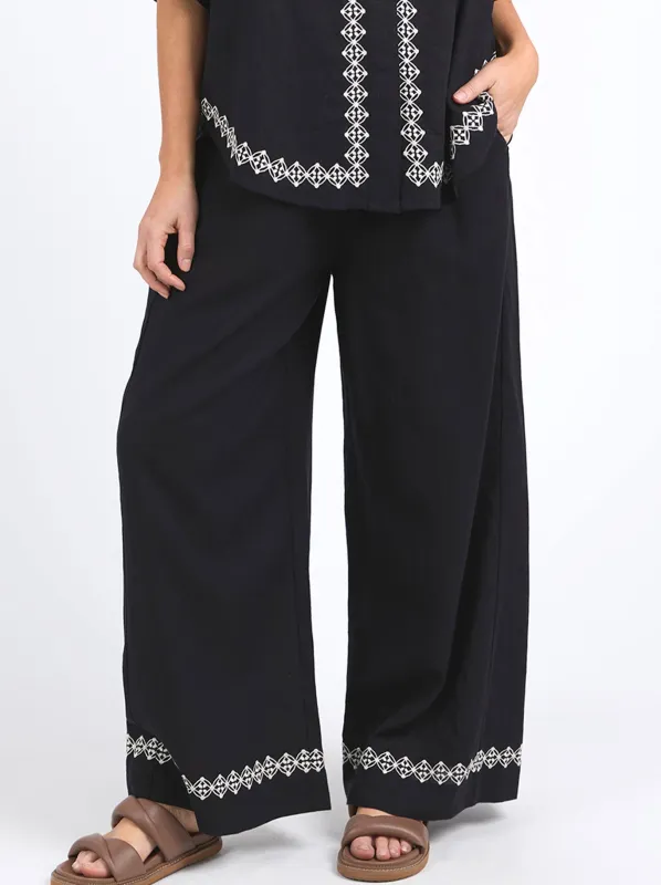 ELM NINA EMBROIDERED PANT sold by Yeltuor