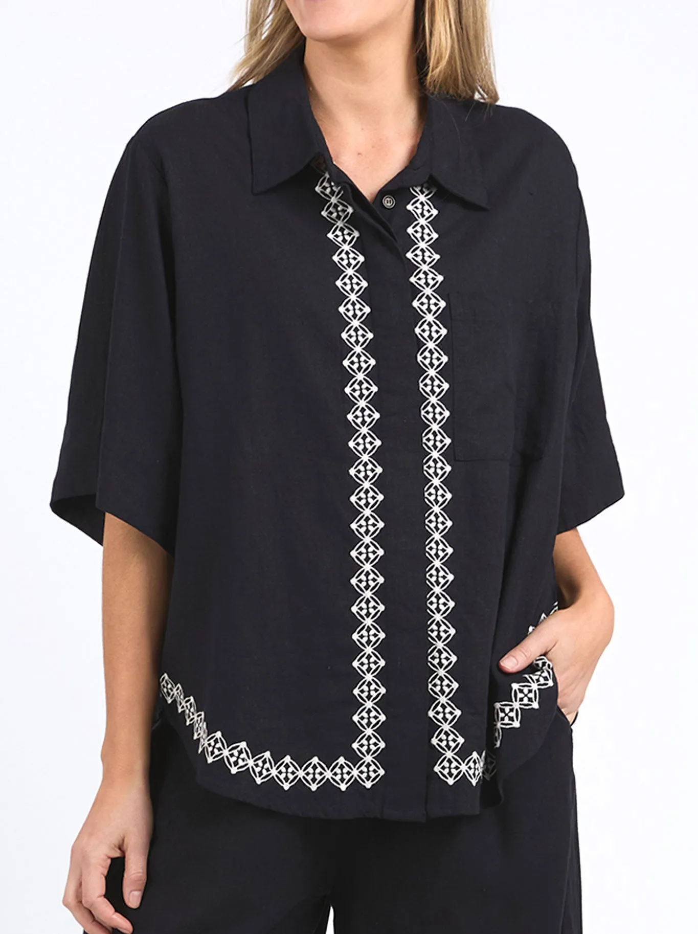 ELM NINA EMBROIDERED SHIRT sold by Yeltuor