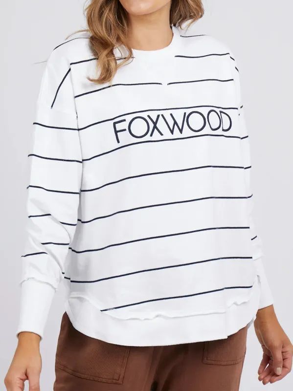 FOXWOOD CLASSIC STRIPE SIMPLIFIED CREW sold by Yeltuor