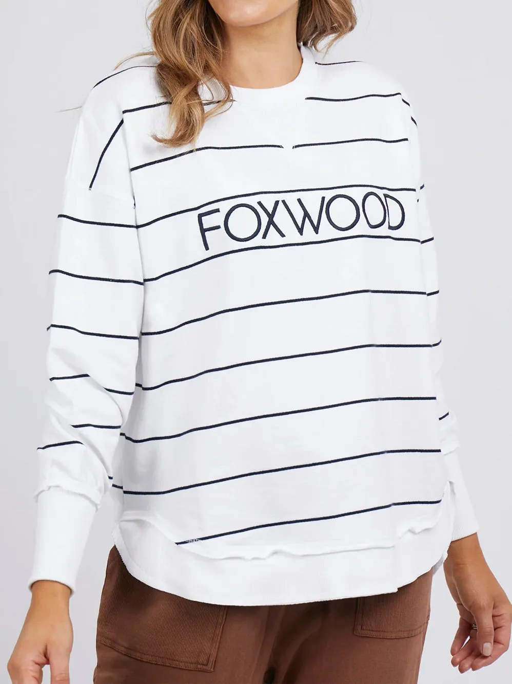 FOXWOOD CLASSIC STRIPE SIMPLIFIED CREW sold by Yeltuor