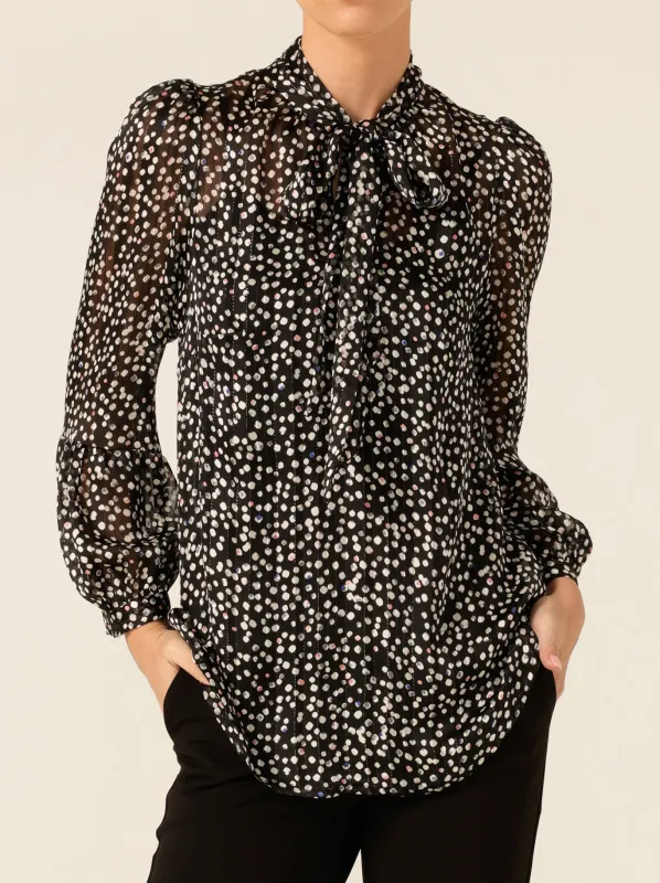 SACHA DRAKE MOONLIT CONFETTI BLOUSE sold by Yeltuor