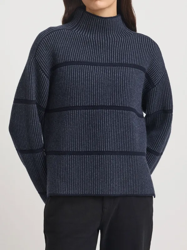 TOORALLIE PIN STRIPE FUNNEL sold by Yeltuor