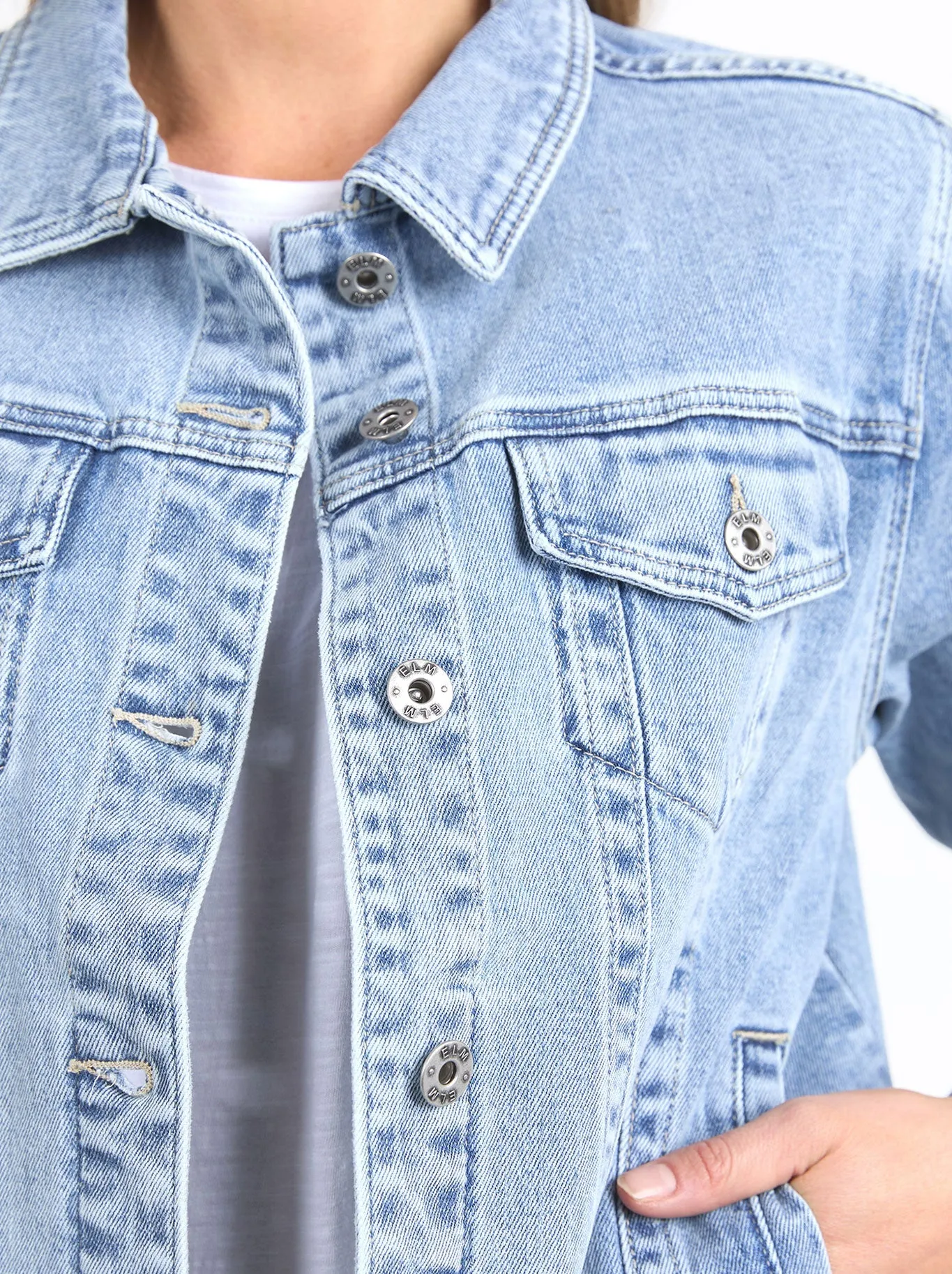ELM BECCA DENIM JACKET sold by Yeltuor product image thumbnail 3