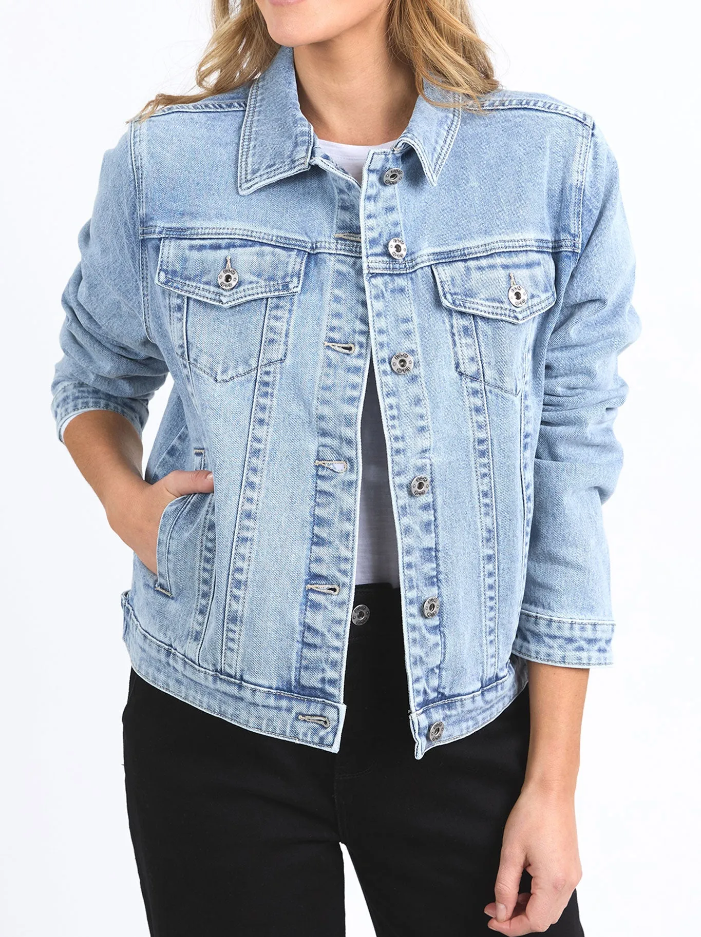 ELM BECCA DENIM JACKET sold by Yeltuor
