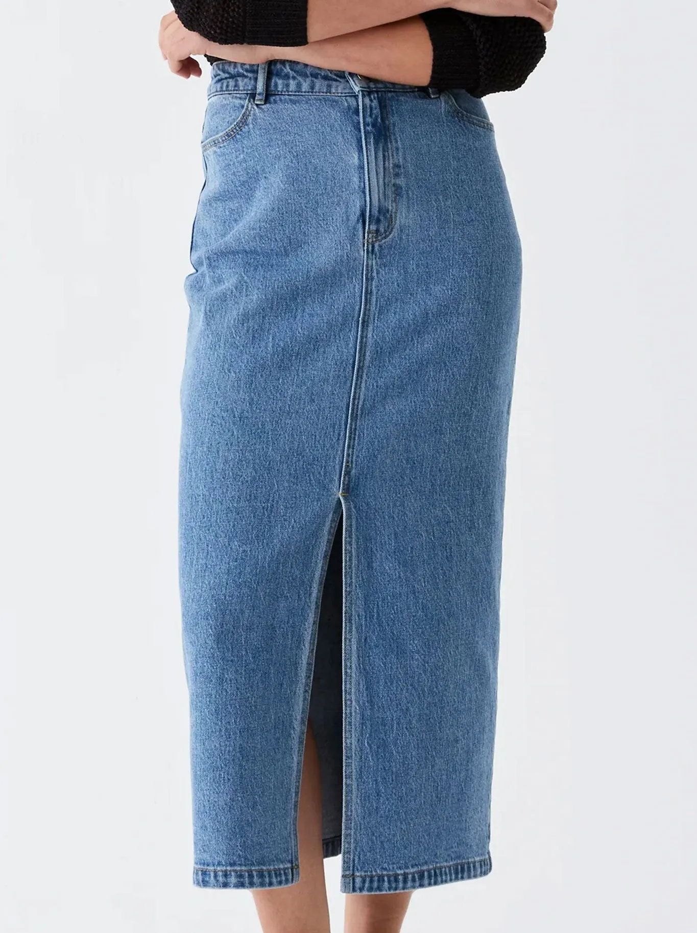 MORRISON FYNN DENIM SKIRT sold by Yeltuor