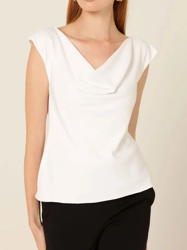 SACHA DRAKE COWL BIAS TOP sold by Yeltuor