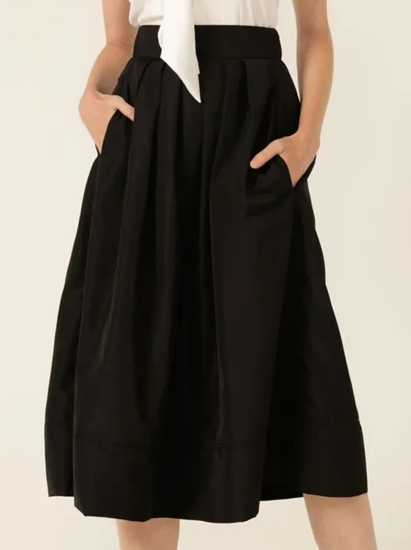 SACHA DRAKE PLEATED A LINE SKIRT sold by Yeltuor