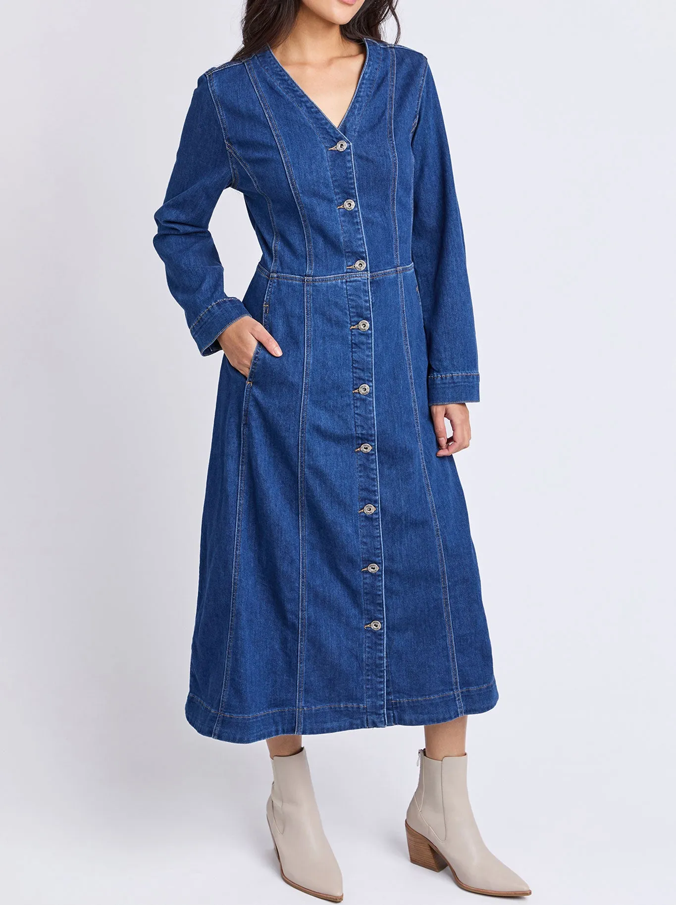 ELM MARIELLA DENIM DRESS sold by Yeltuor product image thumbnail 2