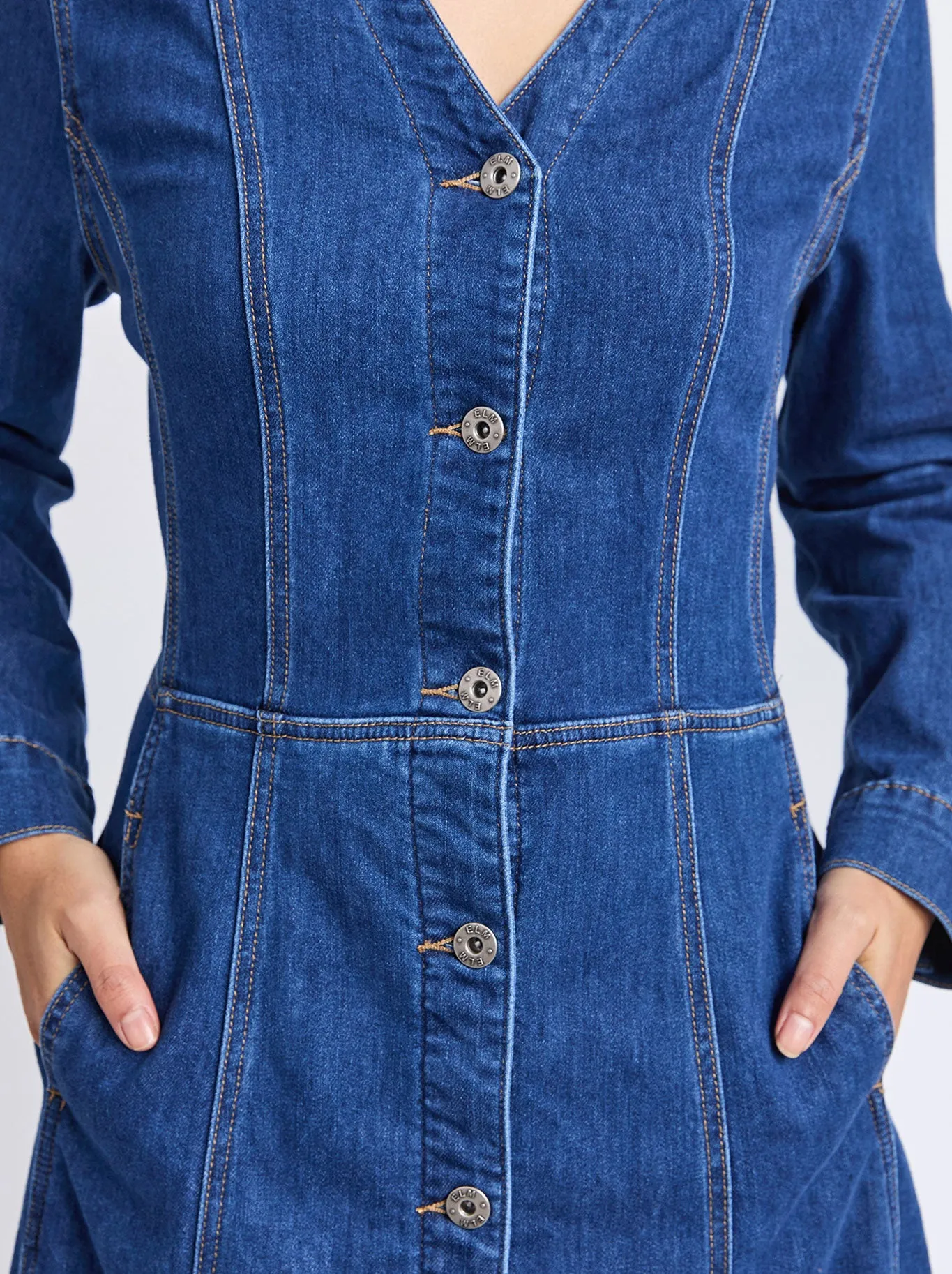 ELM MARIELLA DENIM DRESS sold by Yeltuor product image thumbnail 3
