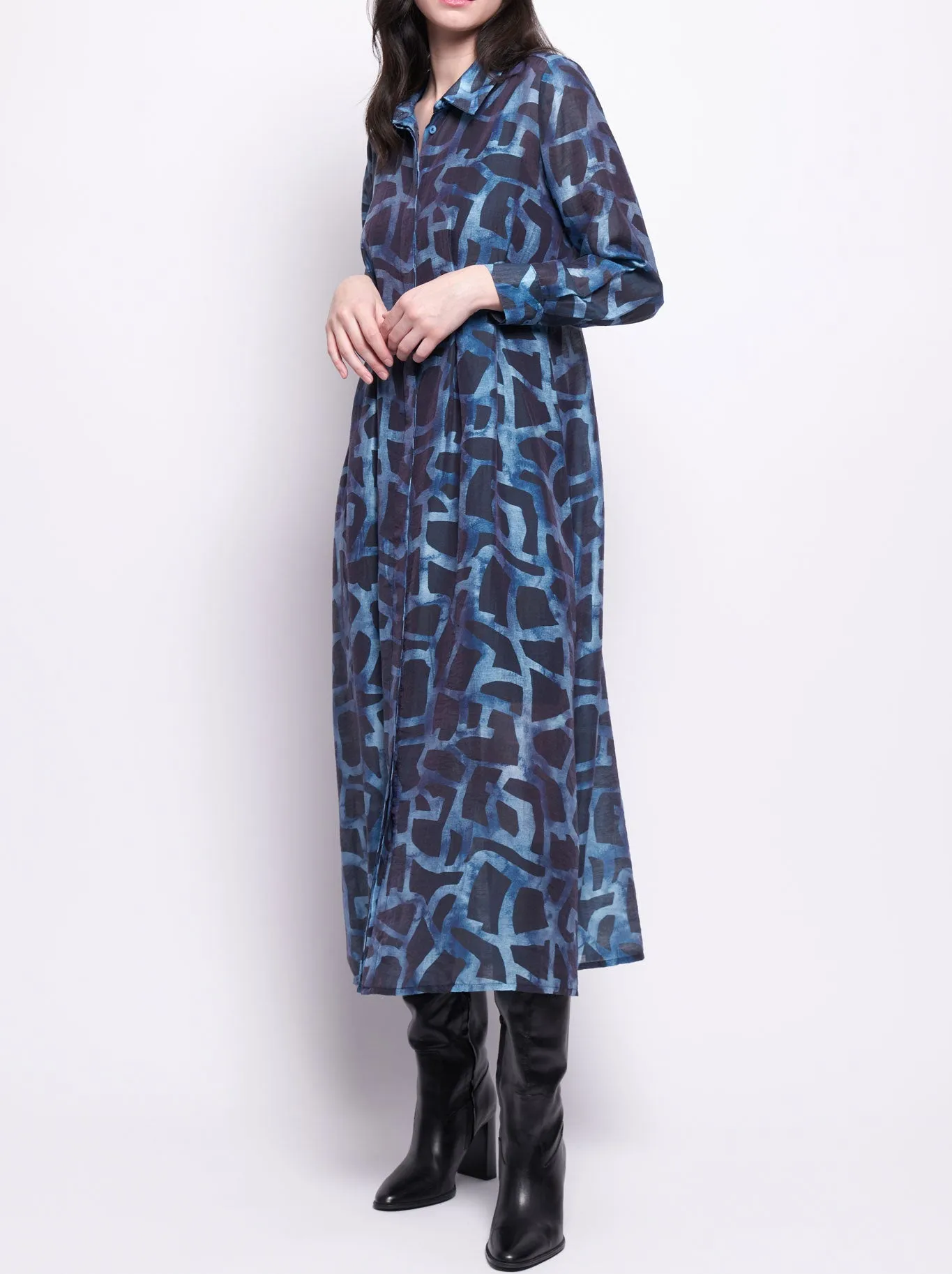 FOIL MASTERPLAN DRESS sold by Yeltuor product image thumbnail 2