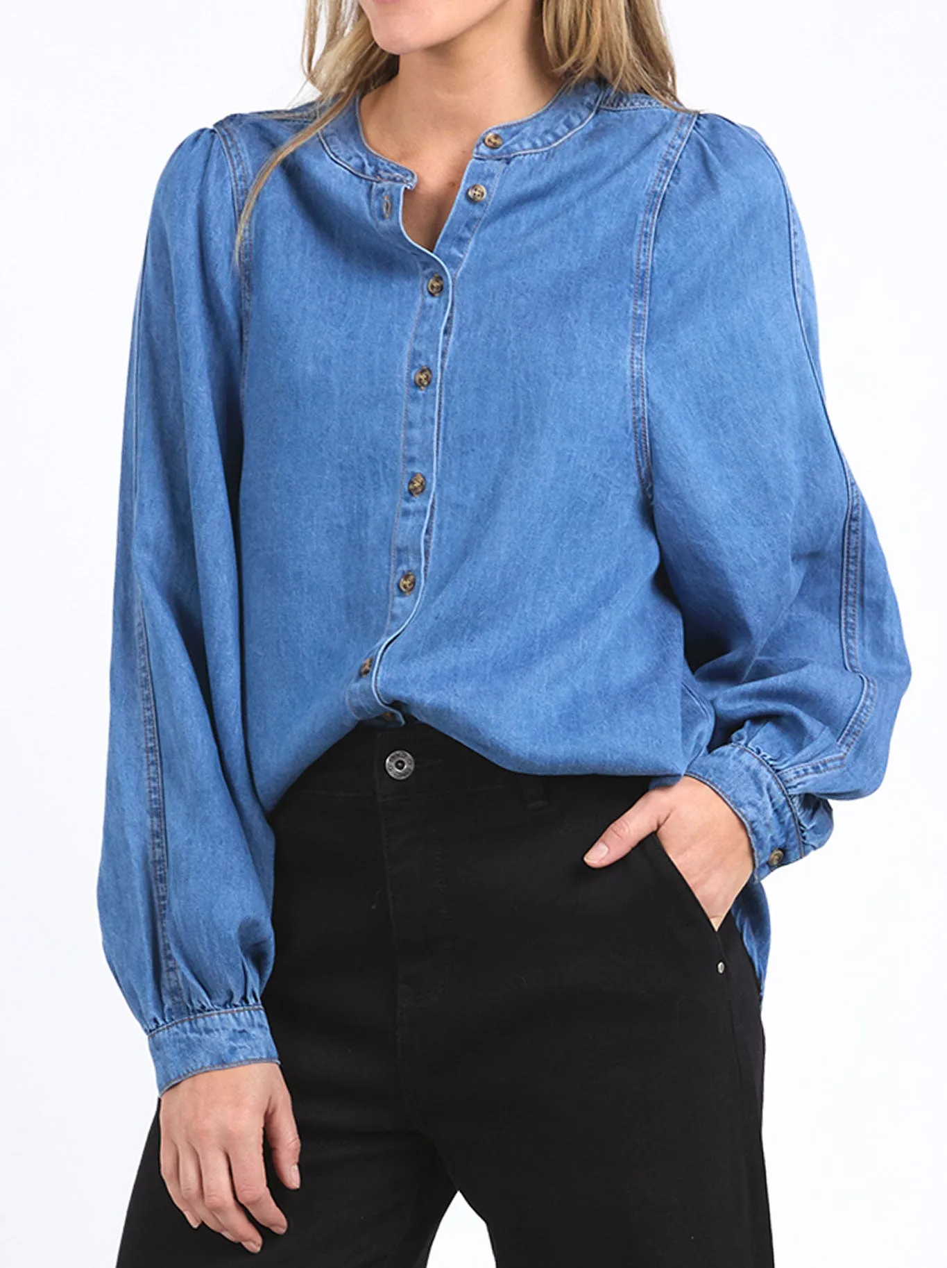 ELM BROOKE DENIM SHIRT sold by Yeltuor product image thumbnail 2