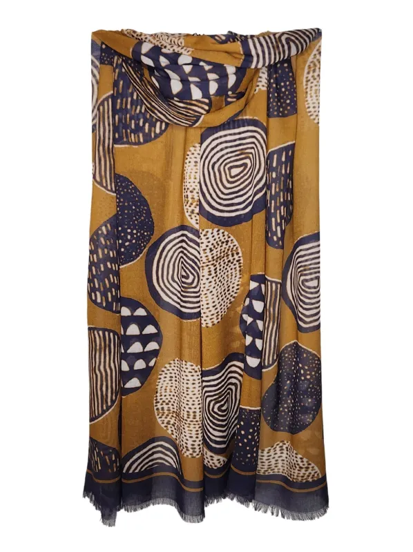 DIRECTIONS INTERNATIONAL CIRCLES SCARF sold by Yeltuor