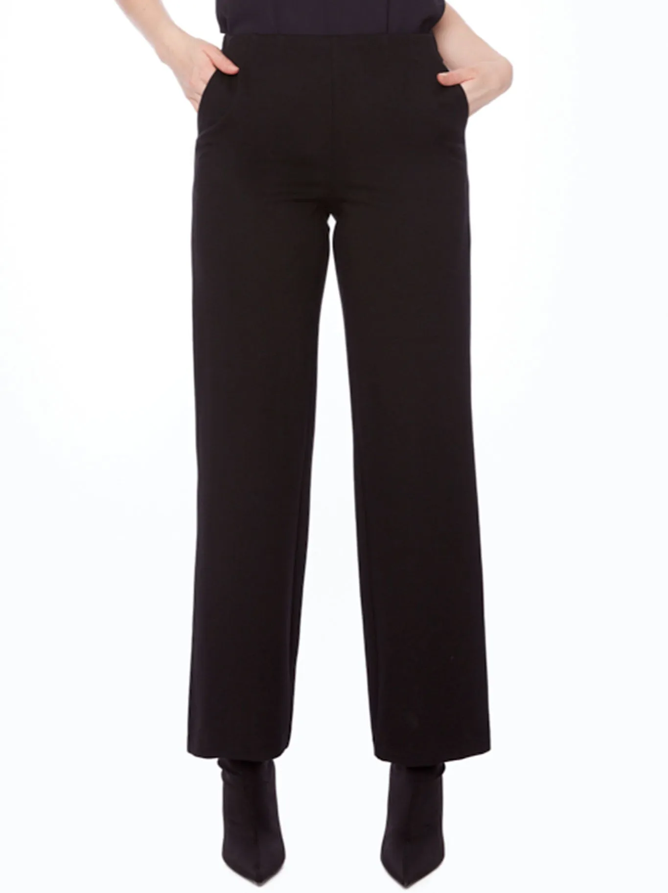 UP! 32" SOLID PONTE WIDE-LEG PANT sold by Yeltuor