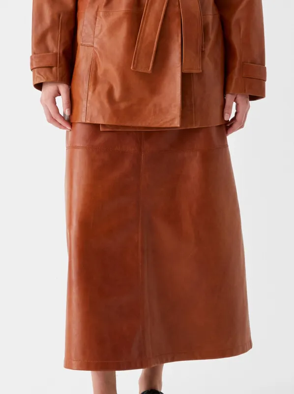 MORRISON NIKITA LEATHER SKIRT sold by Yeltuor