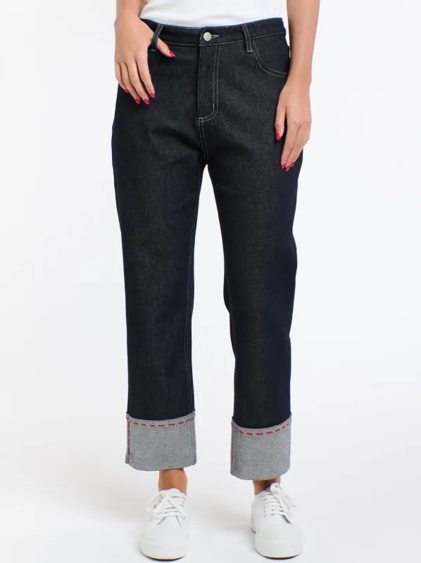 365 DAYS SUSIE RED STITCH JEAN sold by Yeltuor