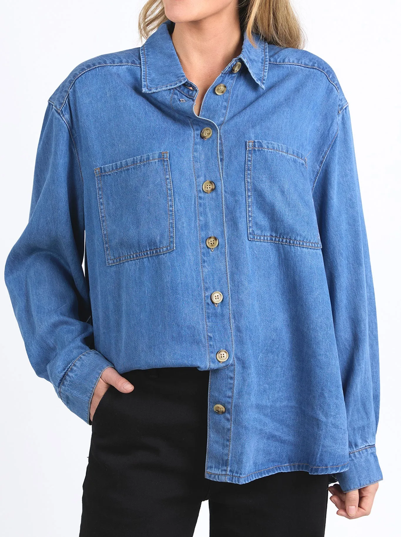 ELM BLAKE DENIM SHIRT sold by Yeltuor
