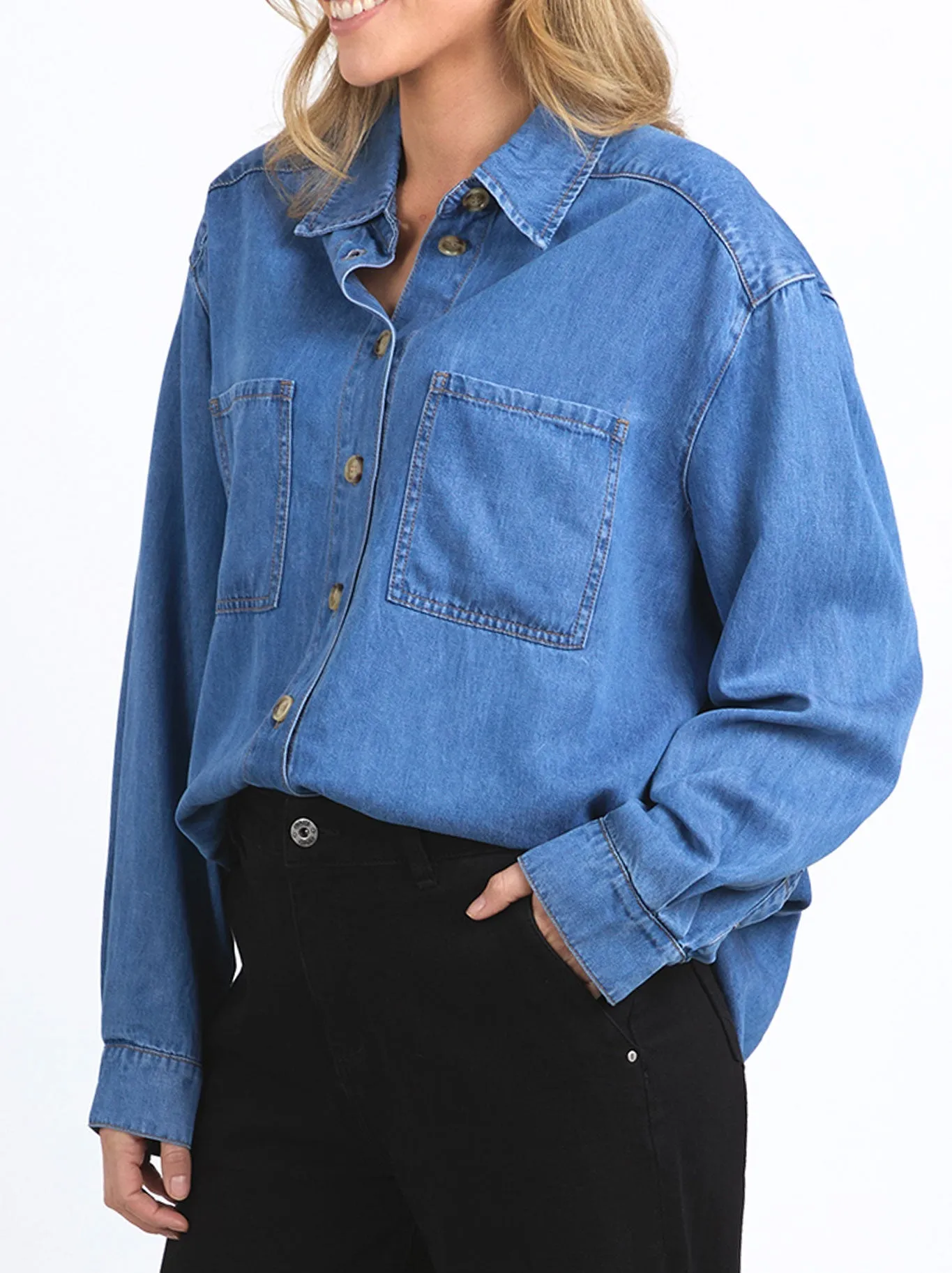 ELM BLAKE DENIM SHIRT sold by Yeltuor product image thumbnail 2