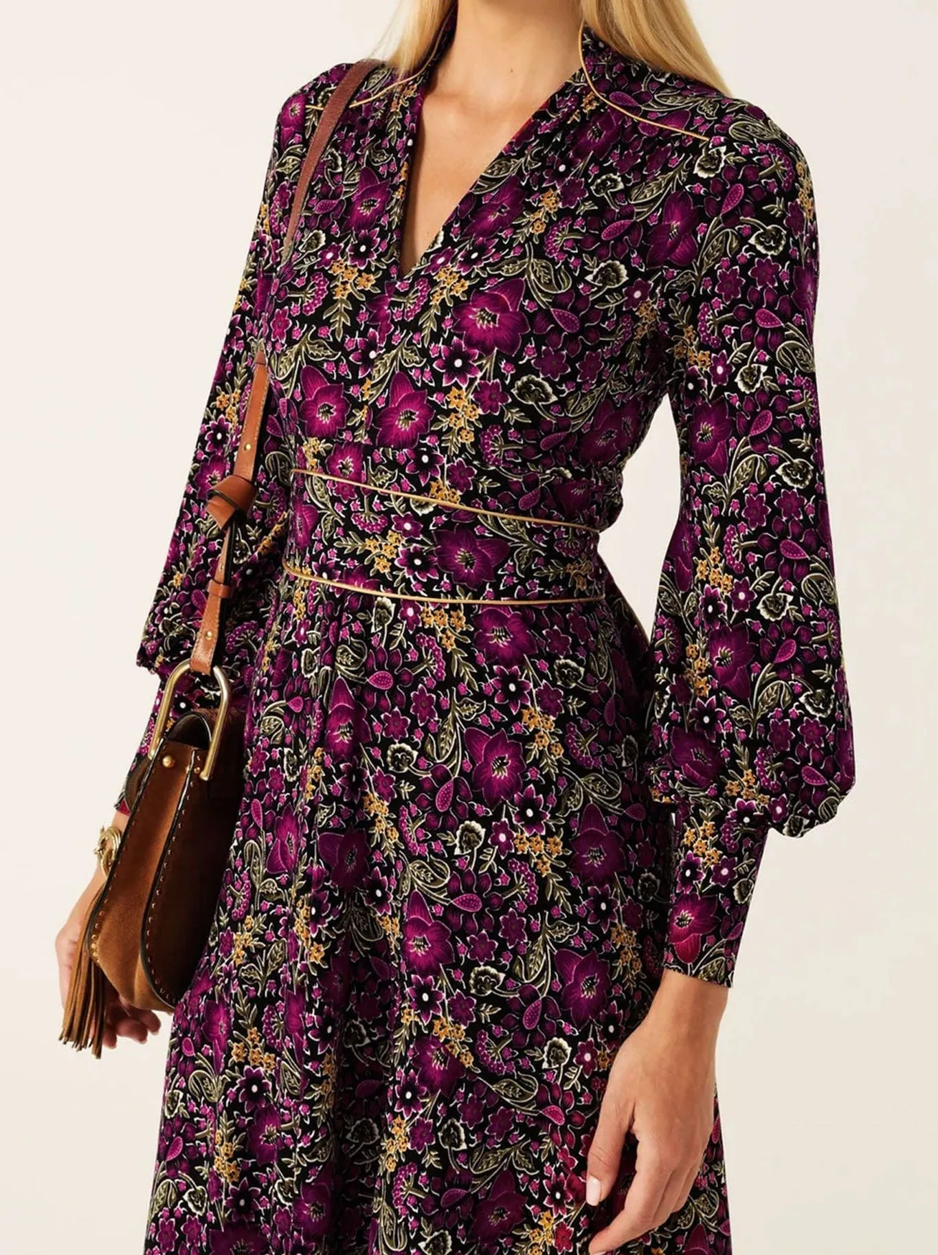 SACHA DRAKE BOUQUET MIDI DRESS sold by Yeltuor product image thumbnail 4