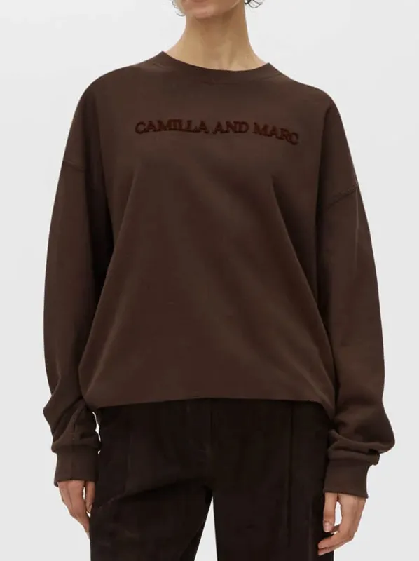 CAMILLA AND MARC TIA FLOCKING LOGO CREW sold by Yeltuor