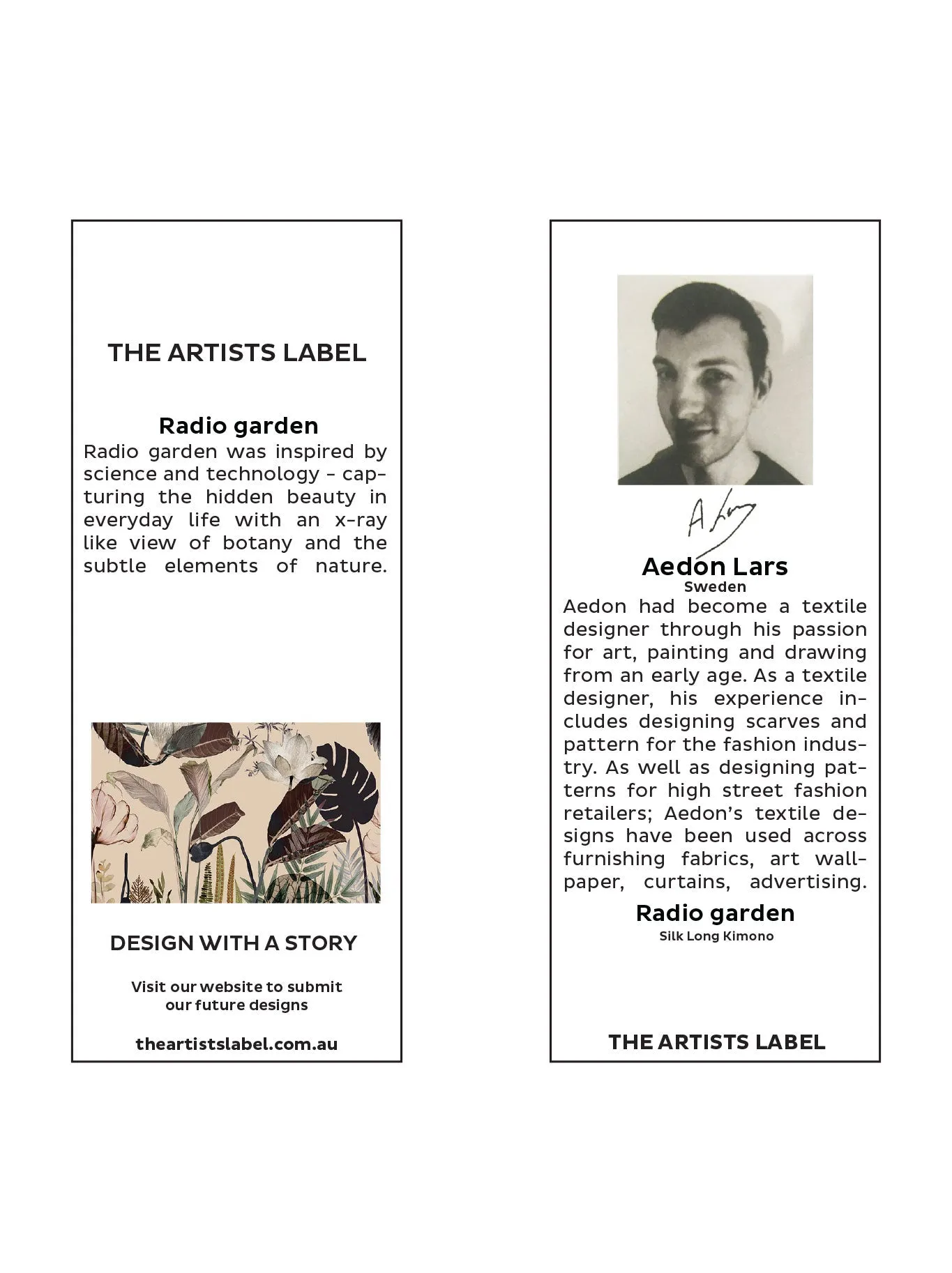 THE ARTISTS LABEL RADIO GARDEN LONG SILK KIMONO sold by Yeltuor product image thumbnail 4