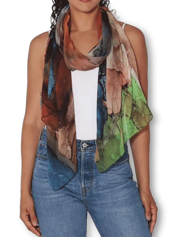 THE ARTISTS LABEL AETHEREIA'S TAPESTY SCARF sold by Yeltuor