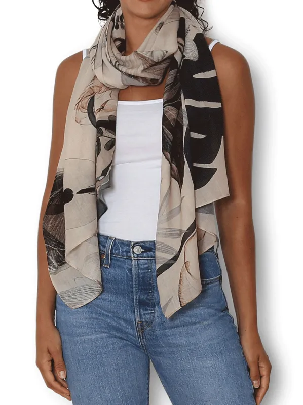 THE ARTISTS LABEL RADIO GARDEN WOOL SCARF sold by Yeltuor