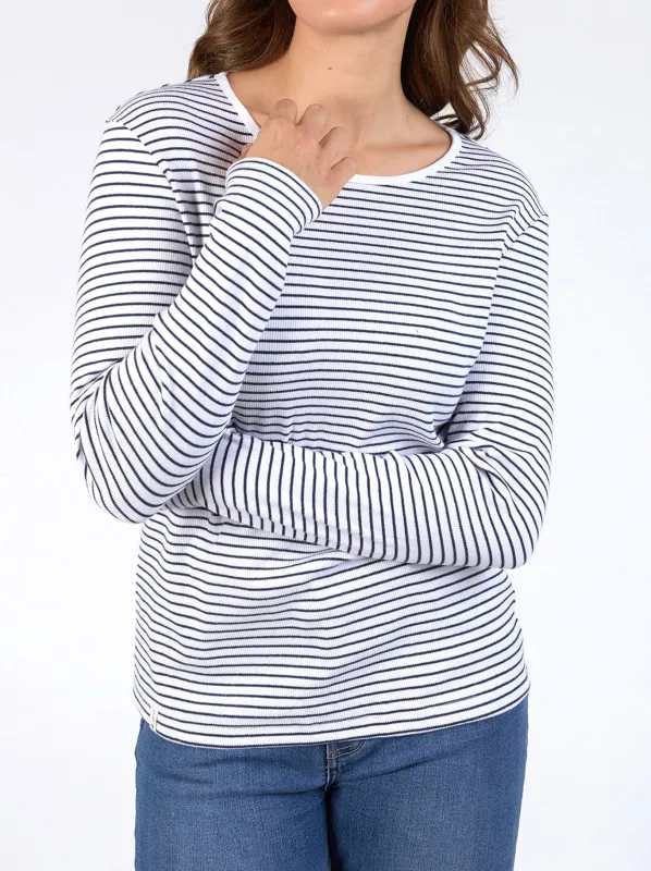 ELM HAYLEY RIB LONG SLEEVE TEE sold by Yeltuor