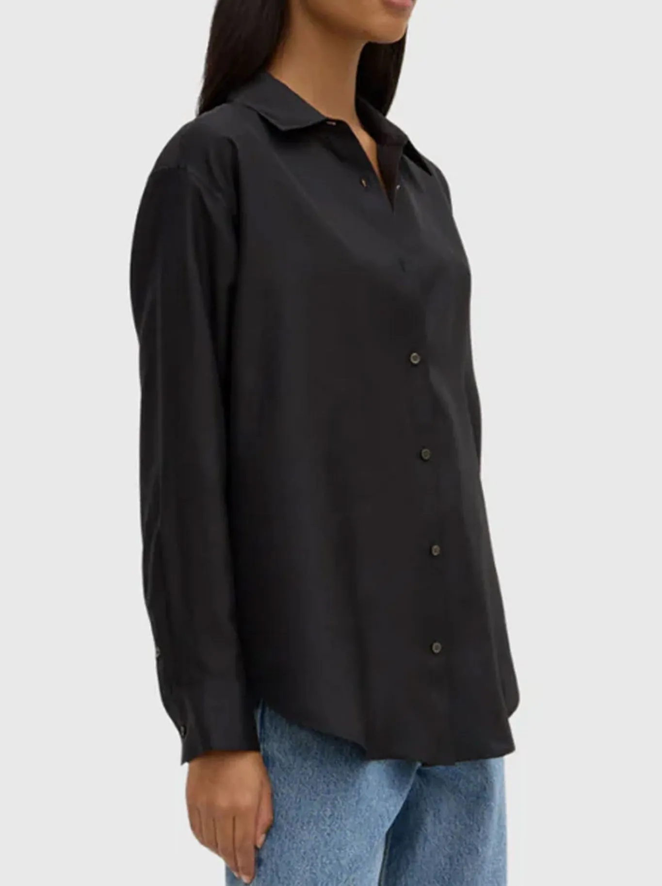 ASSEMBLY LABEL SPENCER LONG SLEEVE SILK SHIRT sold by Yeltuor product image thumbnail 2