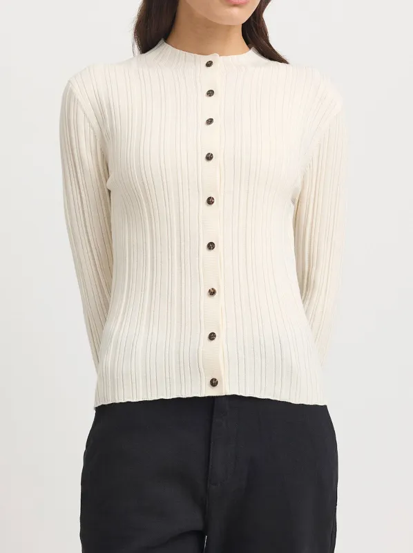 TOORALLIE VARIEGATED RIB CARDI sold by Yeltuor