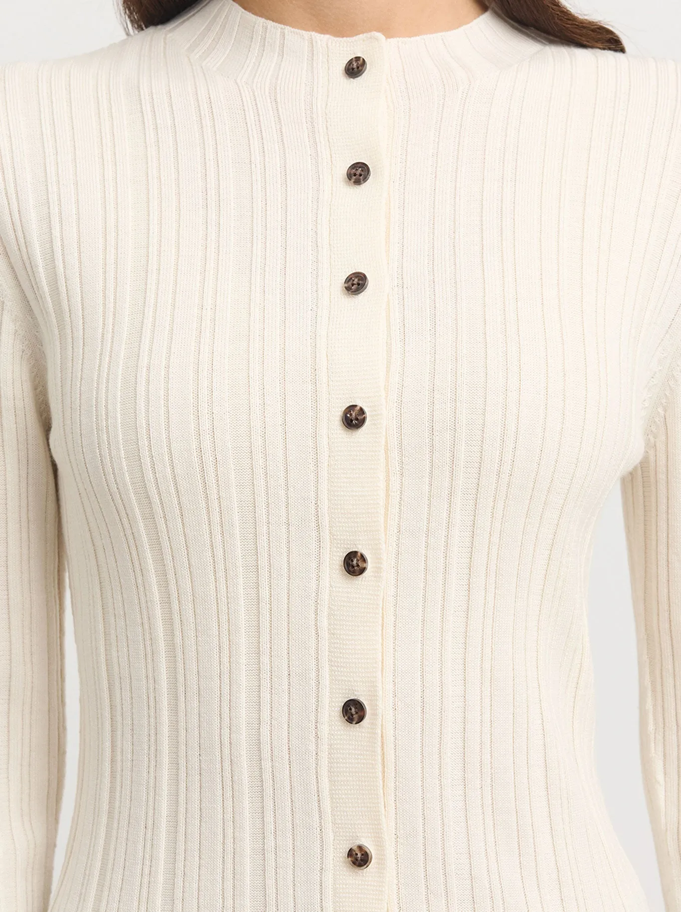 TOORALLIE VARIEGATED RIB CARDI sold by Yeltuor product image thumbnail 2
