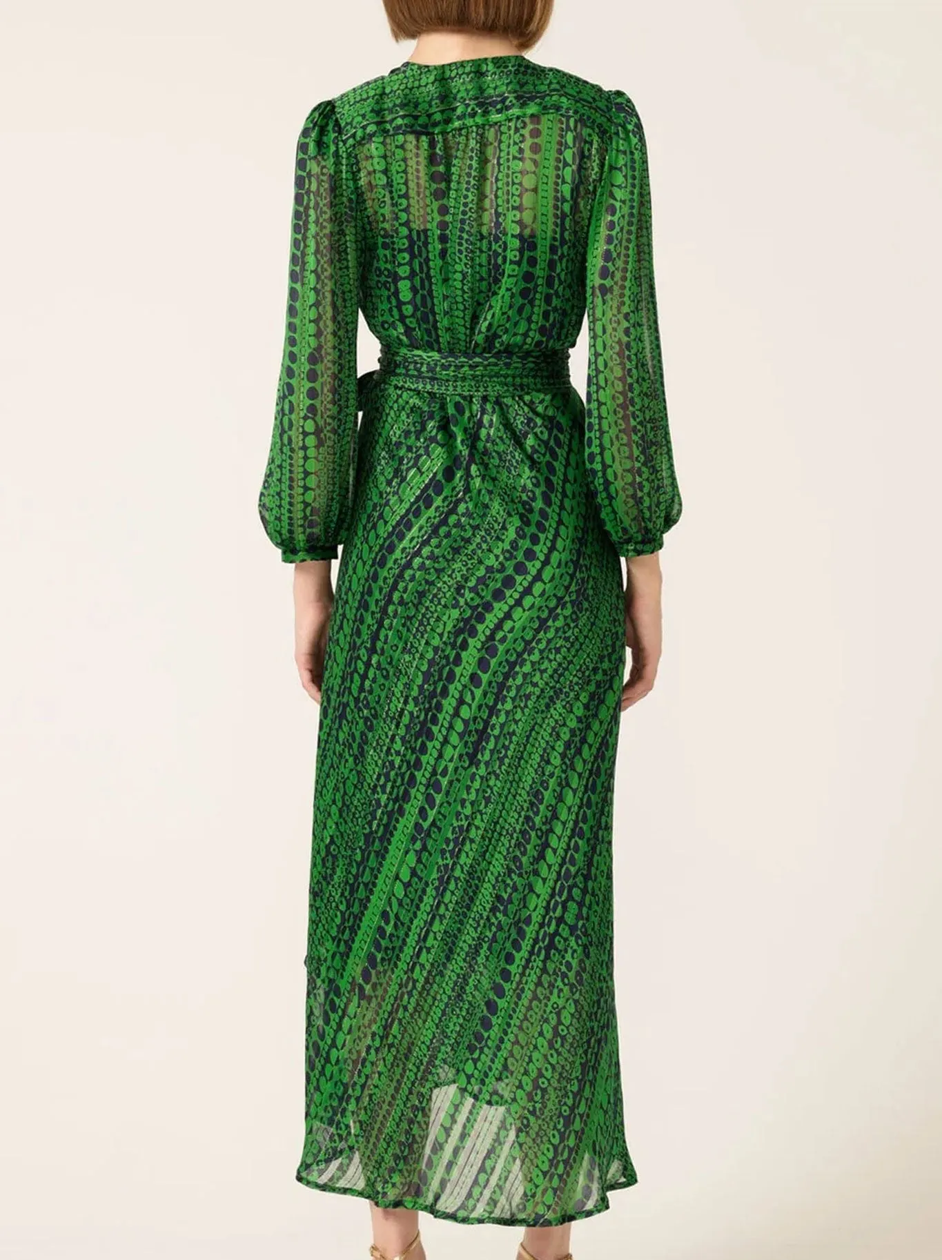 SACHA DRAKE SAVOIR MIDI WRAP DRESS sold by Yeltuor product image thumbnail 4