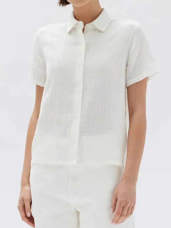 ASSEMBLY LABEL CALLIOPE SHORT SLEEVE SHIRT sold by Yeltuor