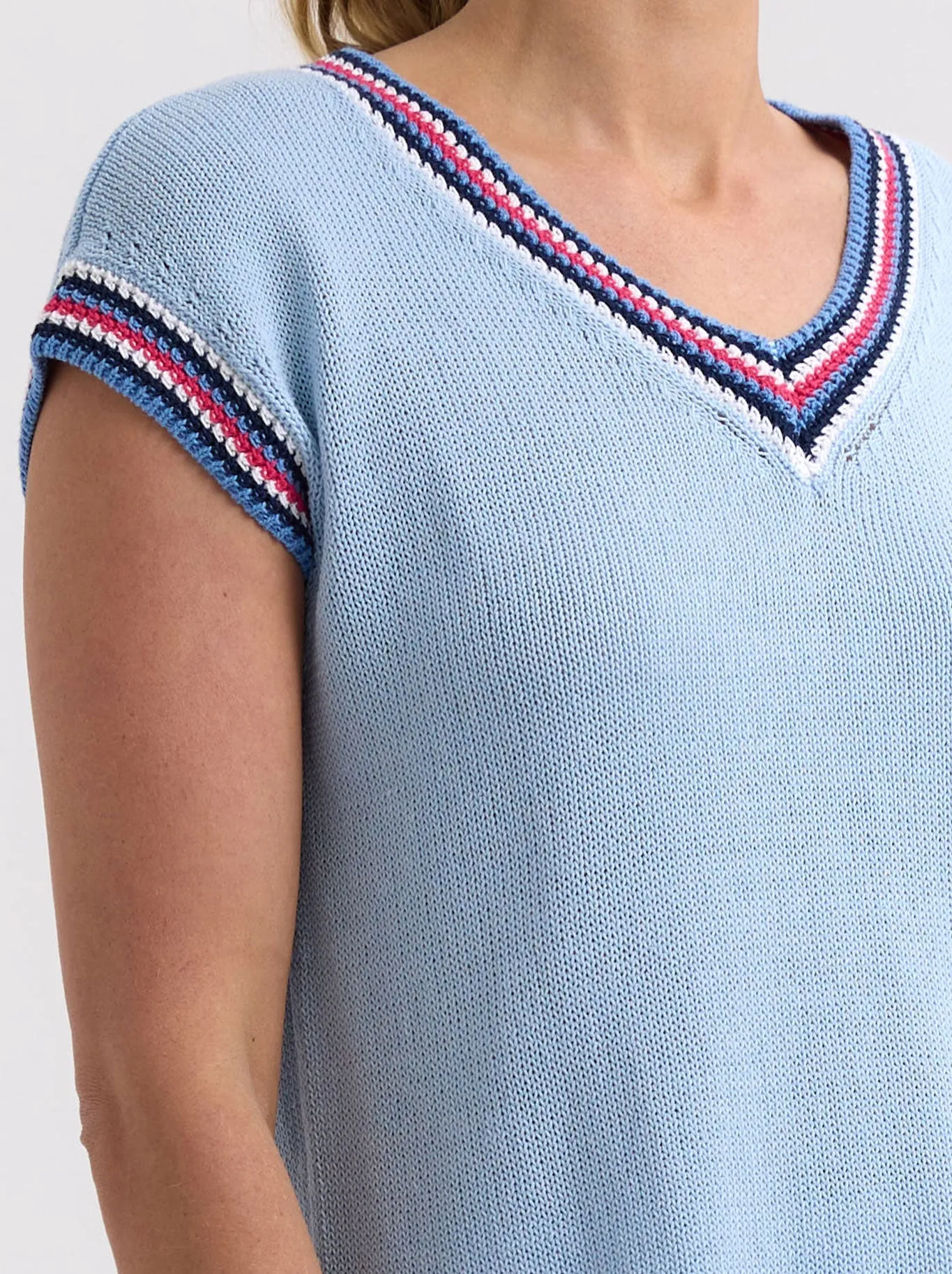 ZAKET & PLOVER STRIPE TRIM TOP sold by Yeltuor product image thumbnail 3