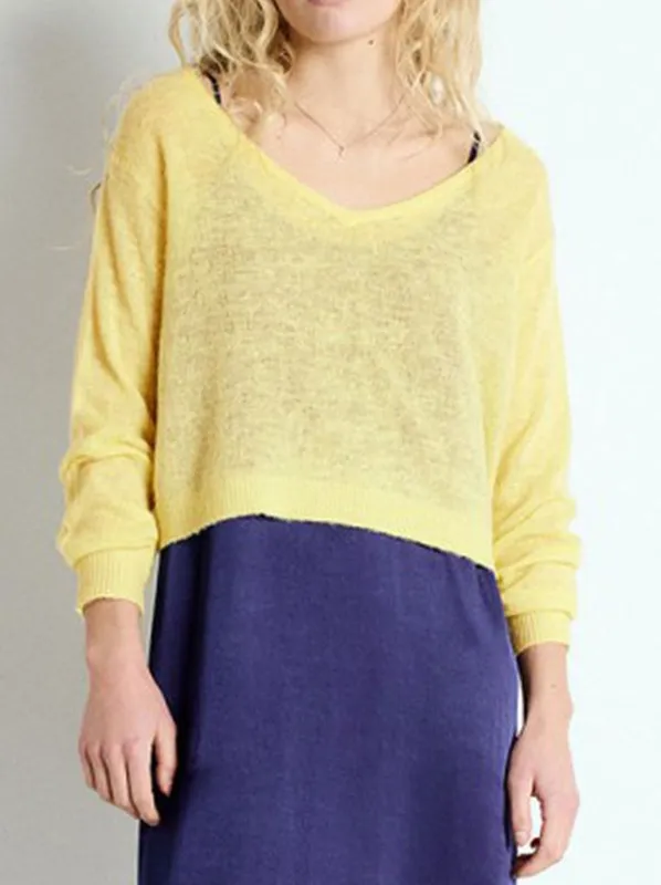 AMERICAN VINTAGE DUMY FINE V NECK JUMPER sold by Yeltuor