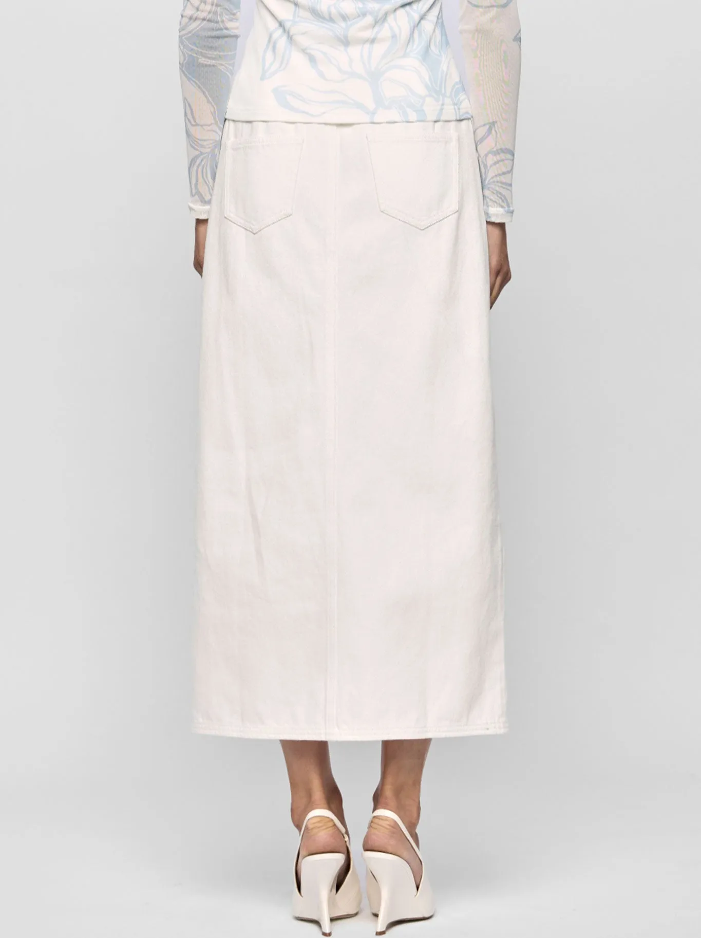 STAPLE THE LABEL EMMIE DENIM MIDI SKIRT sold by Yeltuor product image thumbnail 3