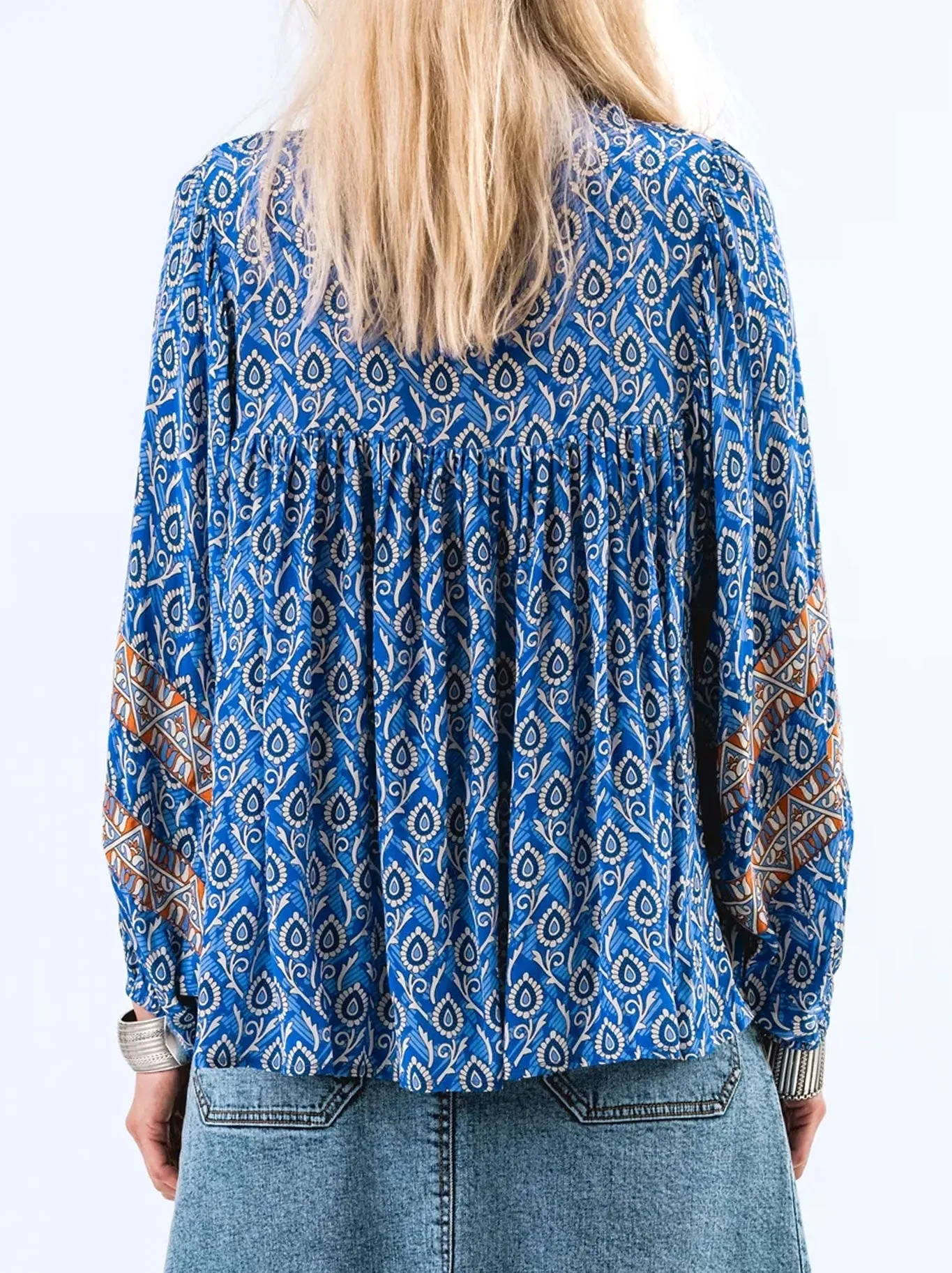 LOLLYS LAUNDRY TEEL BLOUSE sold by Yeltuor product image thumbnail 5