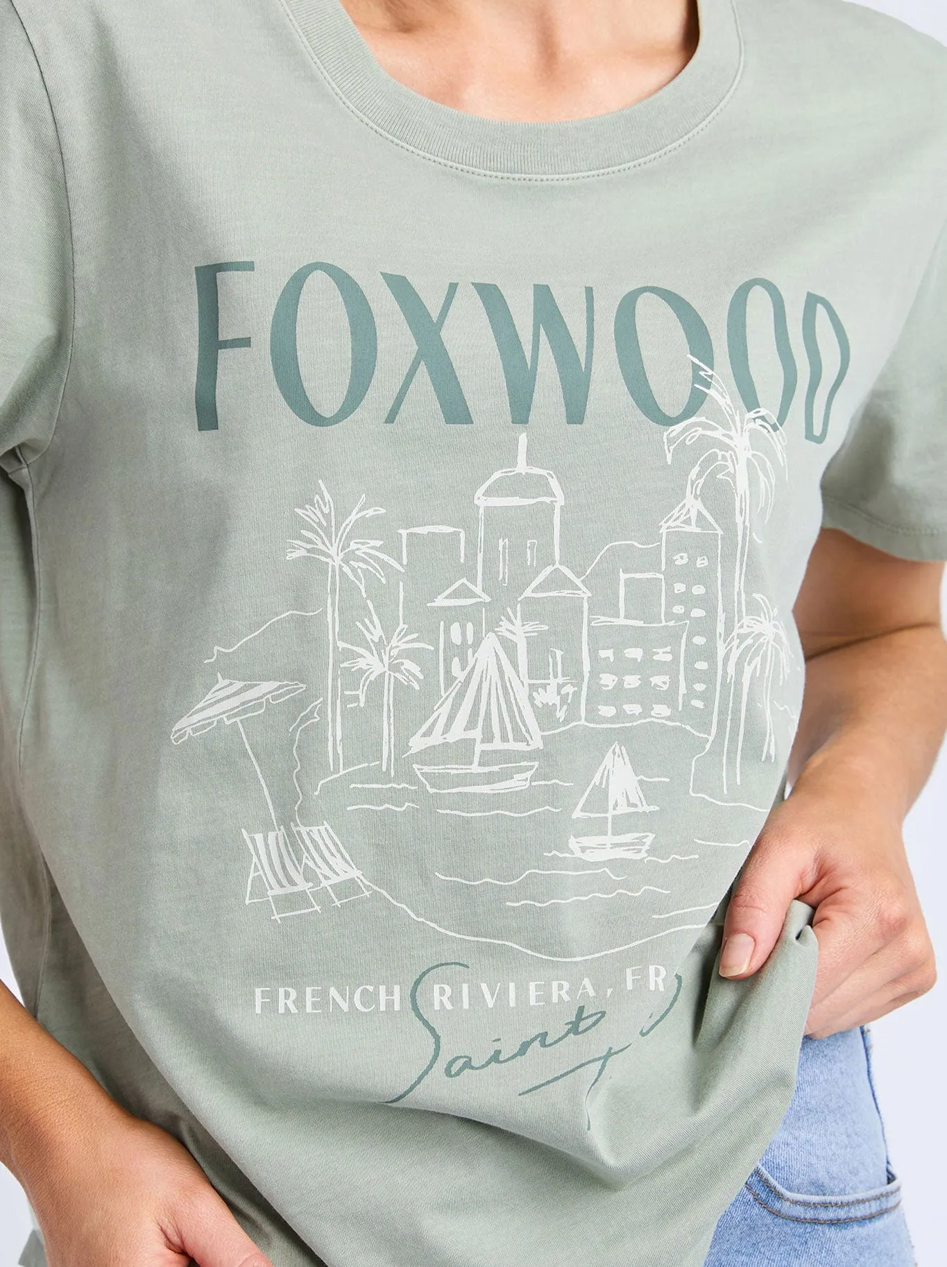 FOXWOOD FRENCH RIVERIA TEE sold by Yeltuor product image thumbnail 3