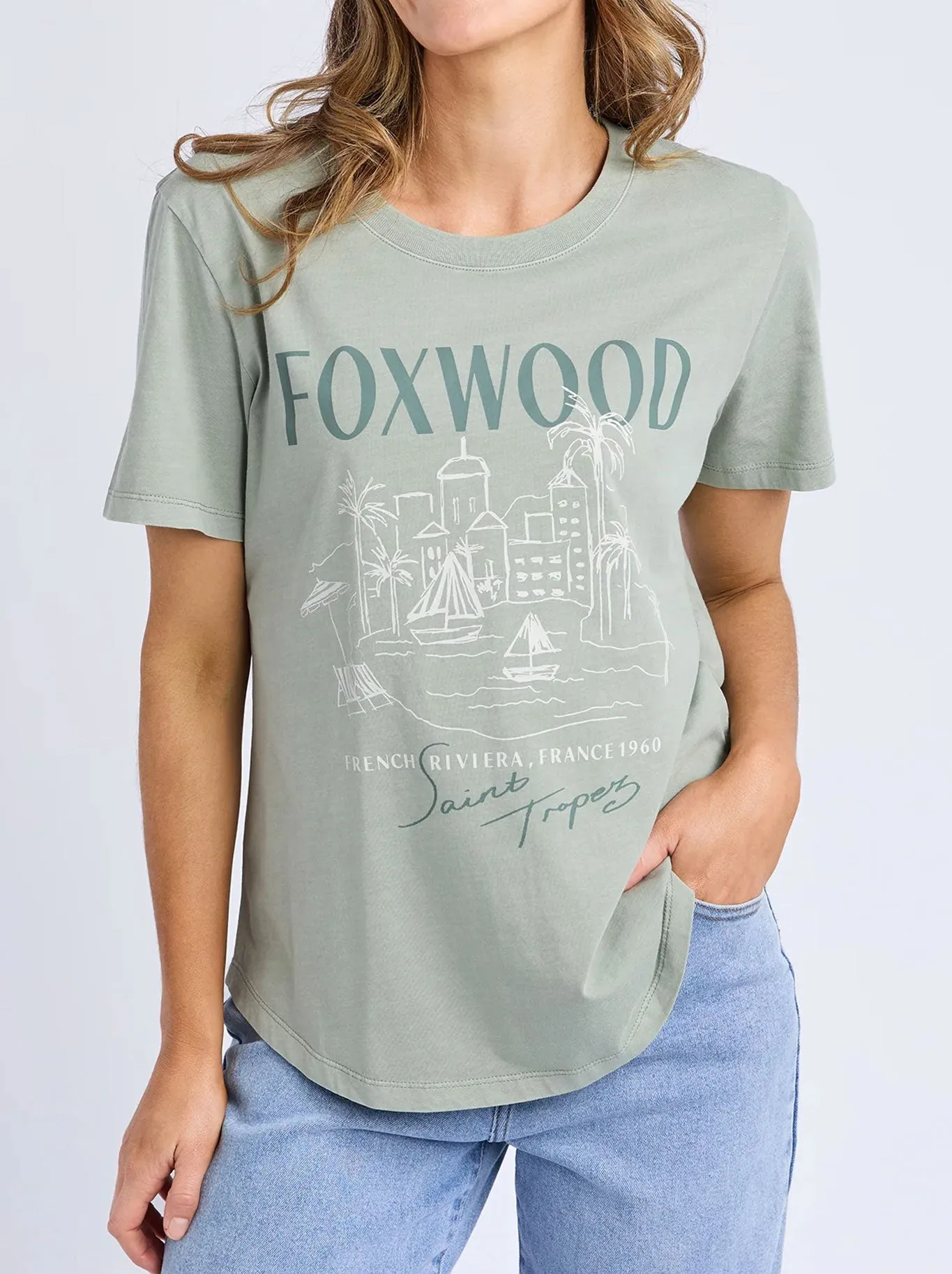 FOXWOOD FRENCH RIVERIA TEE sold by Yeltuor