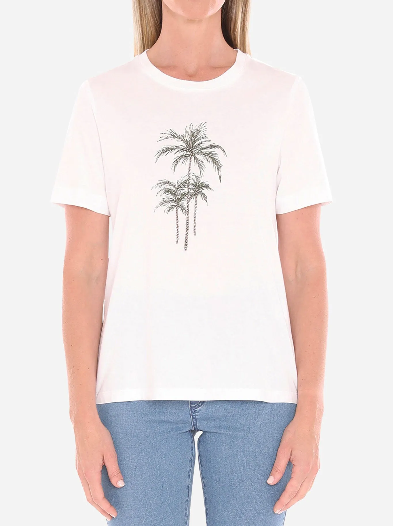 JUMP BEADED PALM TREE TEE sold by Yeltuor product image thumbnail 4
