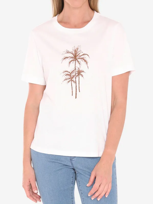 JUMP BEADED PALM TREE TEE made by Jump