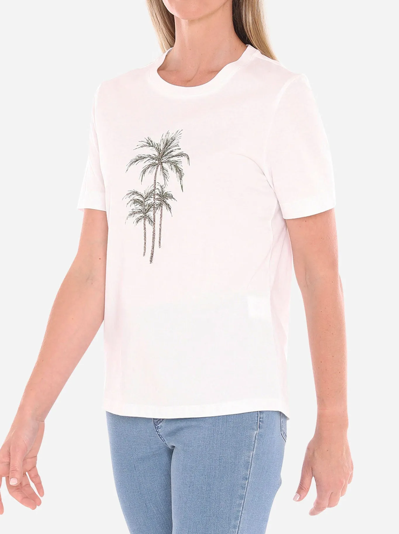 JUMP BEADED PALM TREE TEE sold by Yeltuor product image thumbnail 5