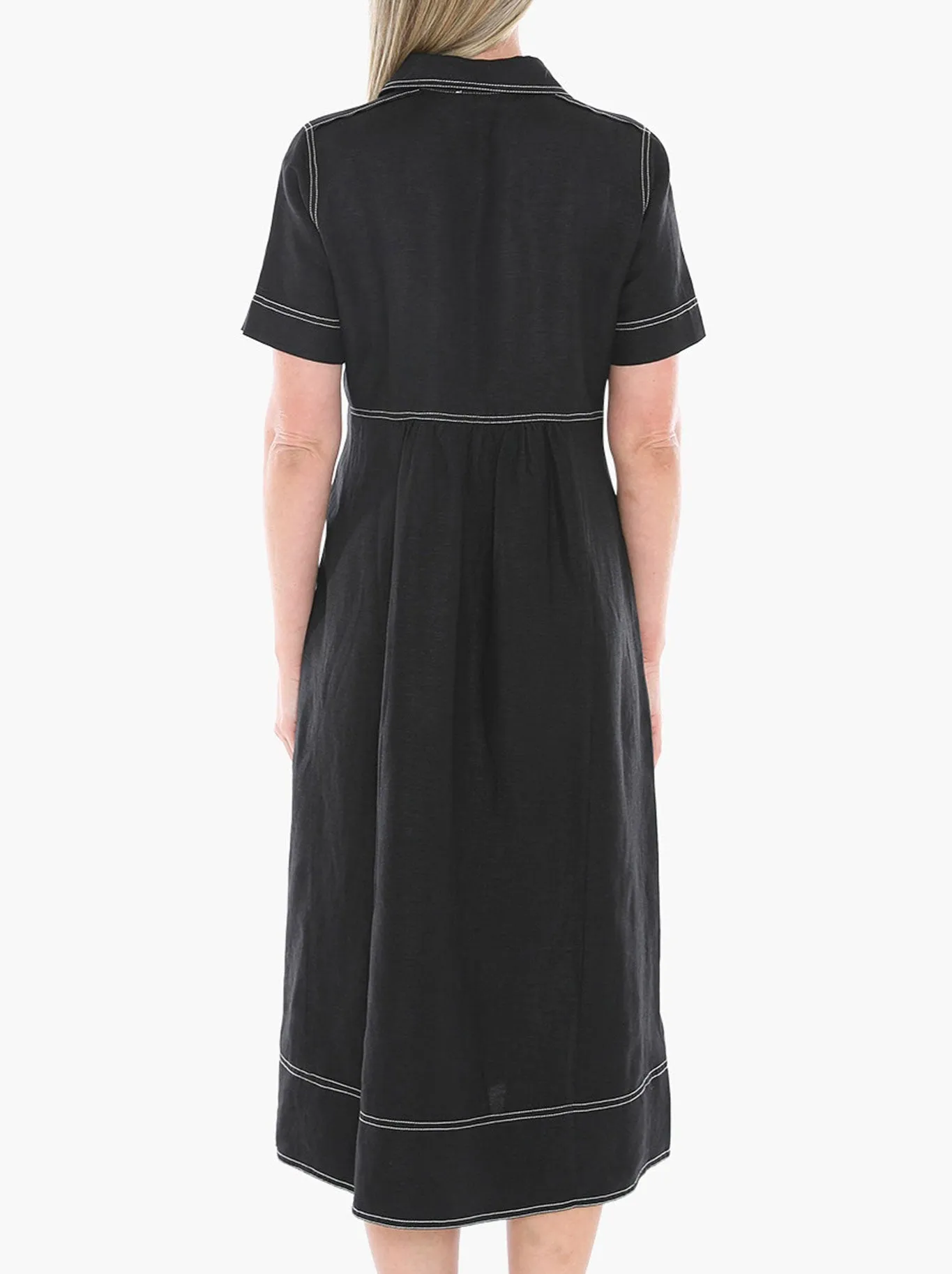 JUMP CONTRAST STITCH DRESS sold by Yeltuor product image thumbnail 3