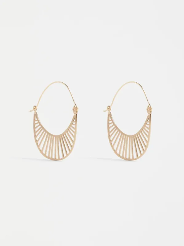 ELK SOLSKEN SMALL HOOP sold by Yeltuor